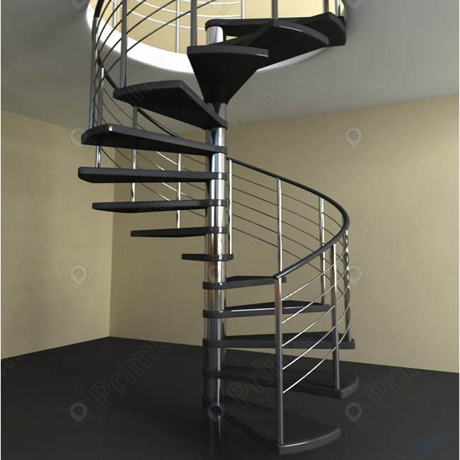 Prima Simple spiral stair as fire escape corrosion resistant spiral stair outdoor design galvanized steel stair