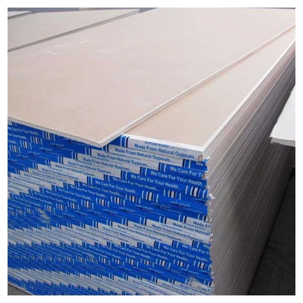 Remodeling Material 12mm Plasterboard Drywall Natural Gypsum Sheetrock Standard Gypsum Board