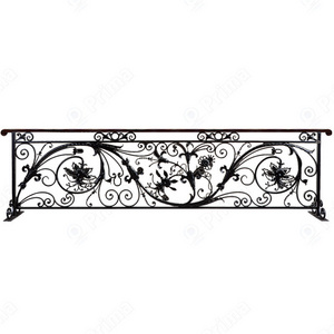 Top selling wrought iron staircase railing mold for concrete ground