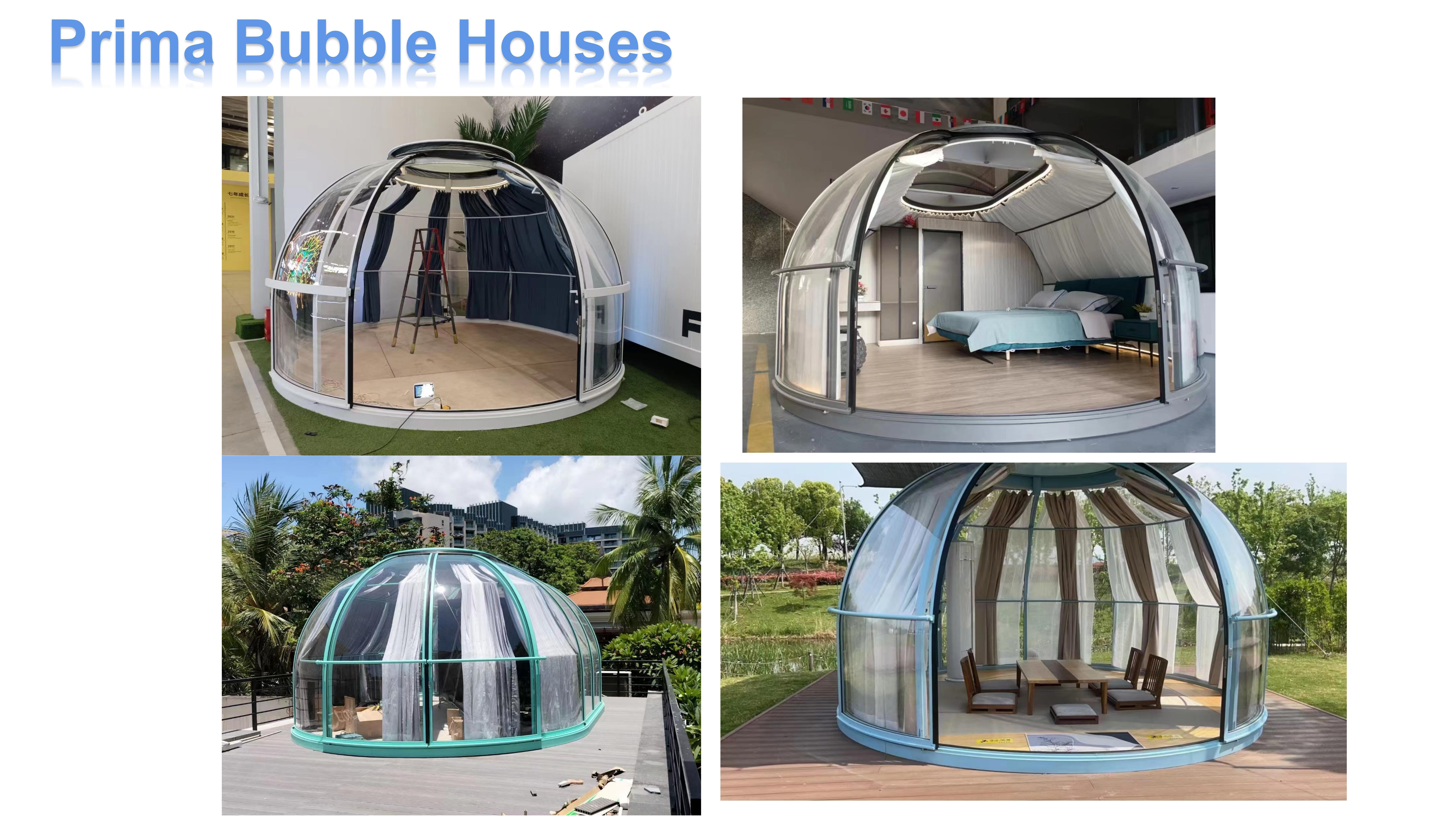 Prima PC Sheet Star Room Clear Prefabricated Prefab Igloo Camping Transparent Bubble House Tiny House Bubble House Dome Tent