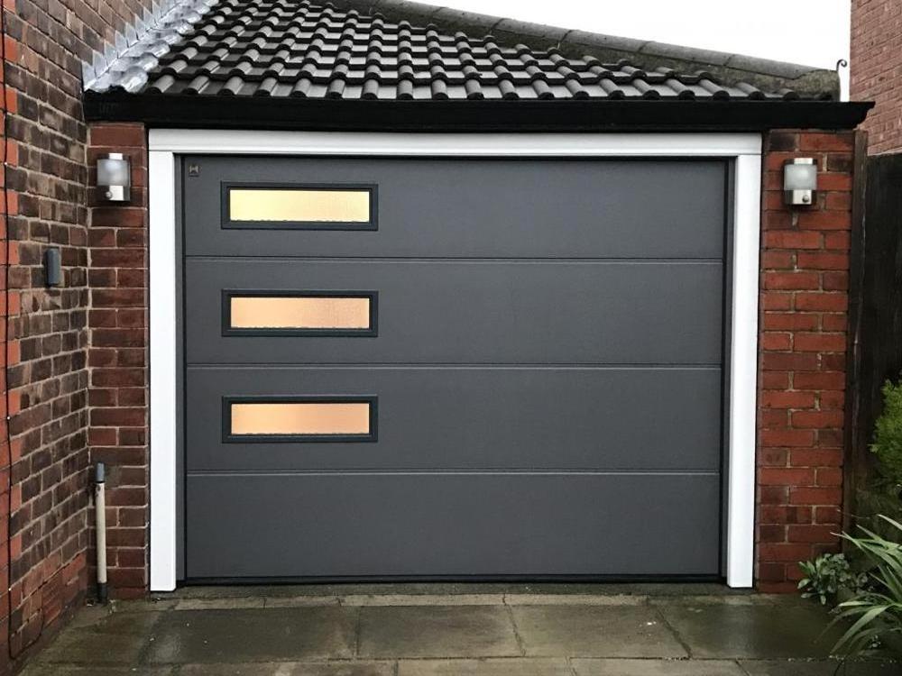 Villa Garage Gate Sliding Vertical  Steel Structure  Rolling Shutter Doors Electric Control Garage Door