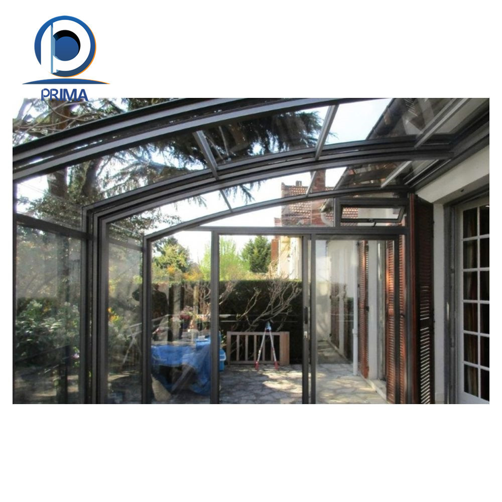 Prima Customized Cheap Sunroom Kits Outdoor Aluminum Glass Sunrooms 4 Season Prefabricated