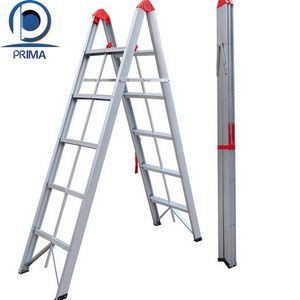 PRIMA Aluminium Wall Mounted Vertical Pull Down Attic Access Folding Loft Ladder With Door