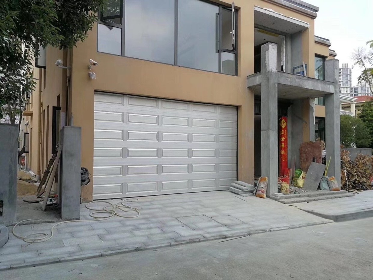 Prima Motor Transparent Security Metal Side Sliding Garage Door Wood Skins