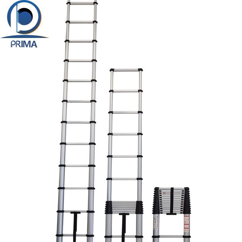 PRIMA Aluminium Wall Mounted Vertical Pull Down Attic Access Folding Loft Ladder With Door