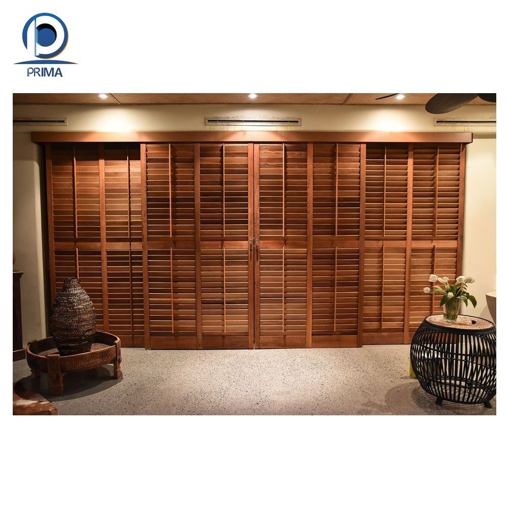 Prima Wholesale Timer Blinds Venetian Patio Shutter Wooden Plantation Shutters