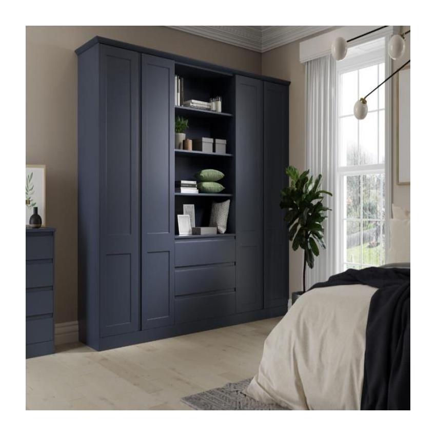 New Hot Selling Bedroom Wall Wardrobe Design  Rattan Wardrobe  Walk In Closet Wardrobe