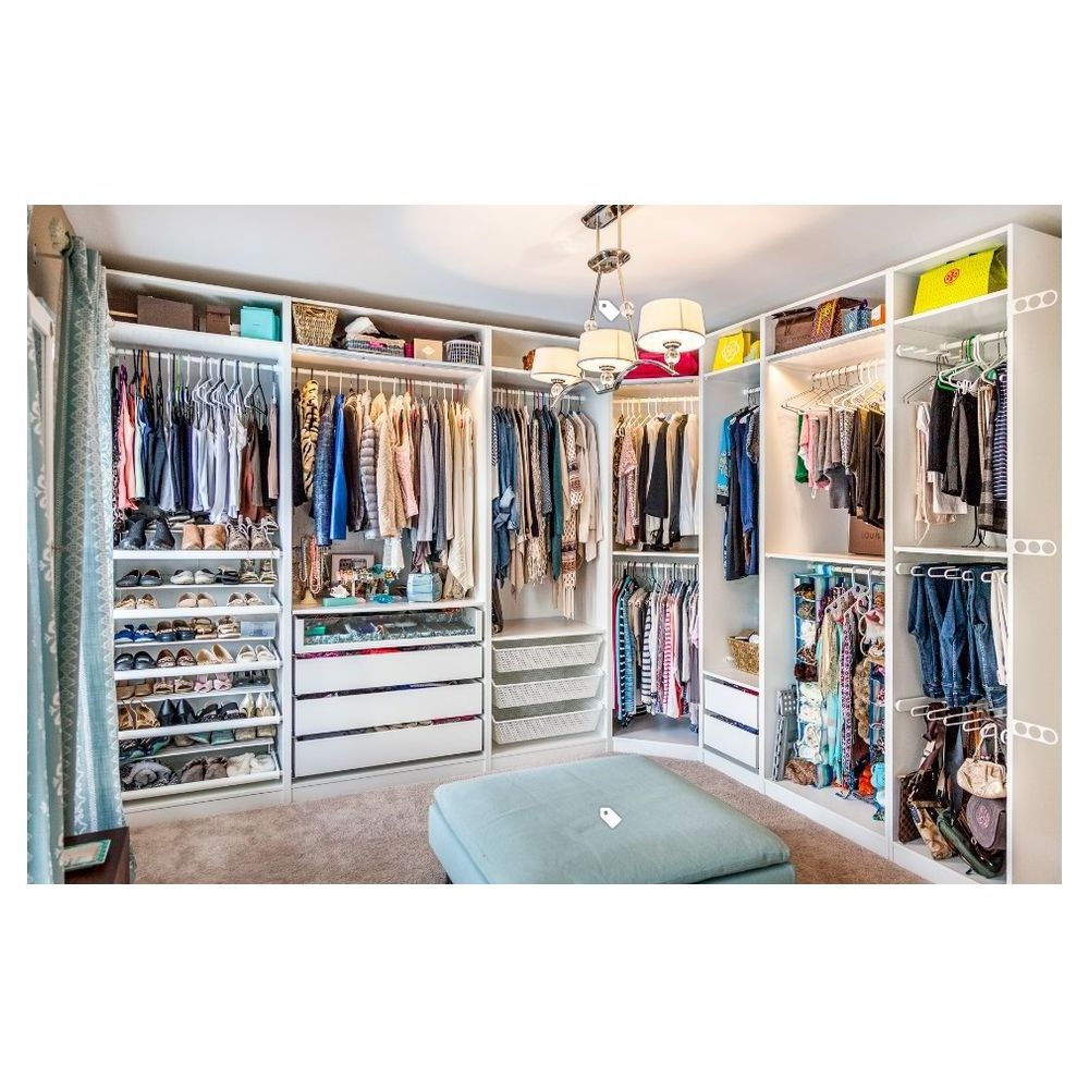 Custom Made Portable Wardrobe Clothes Storage Home Wardrobe Bedroom Furniture Modern Popular Style Canvas Wardrobe