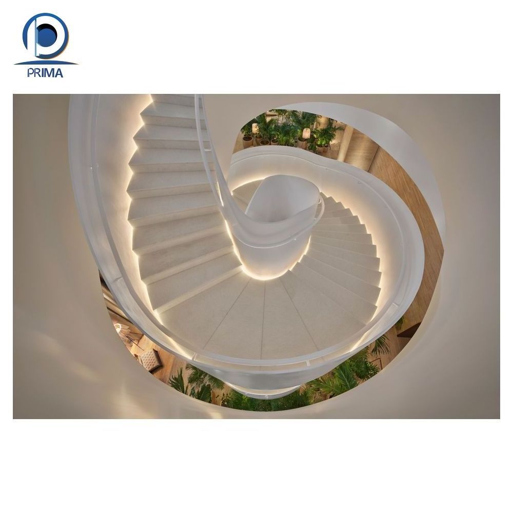 Prima Staircase Villa Design Curved Straight Spiral Outdoor Floating Kit Narrow Place Stair Staircase