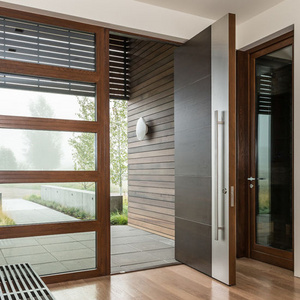 Modern design system floor spring entry front pivot door