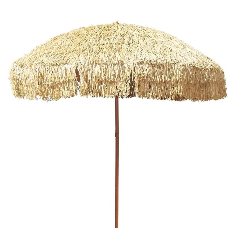 Beach resort synthetic thatch in india palm leaf thatch umbrella