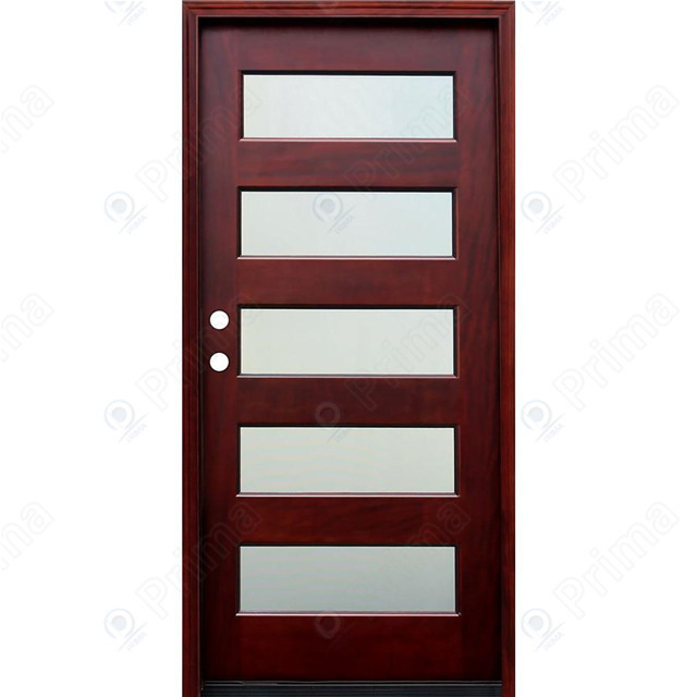 Indoor Wooden Louvered Exterior Doors Factory Direct Supply Wooden Exterior Door Handles  Exterior Double Wooden Door