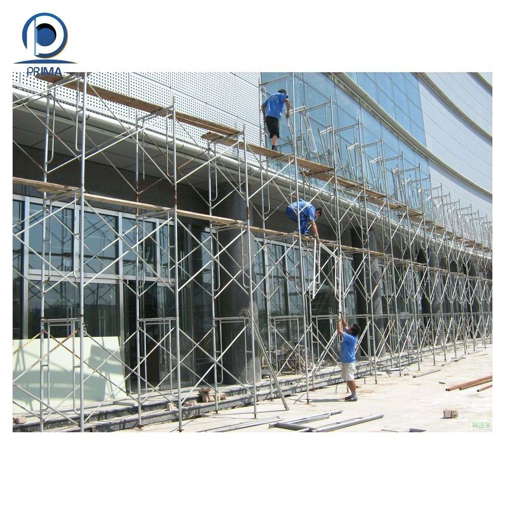 Prima Construction Building Material Mobile Platform Access Ladder 4M Aluminium Scaffolding Tower