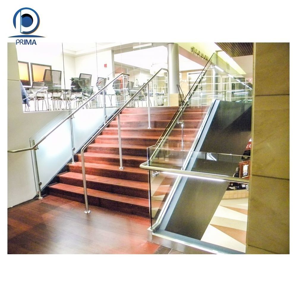 Elegant Modern Glass Railing Spigot  Beautiful Balcony Railing Design Best Sale Standoff Glass Railing For Stair