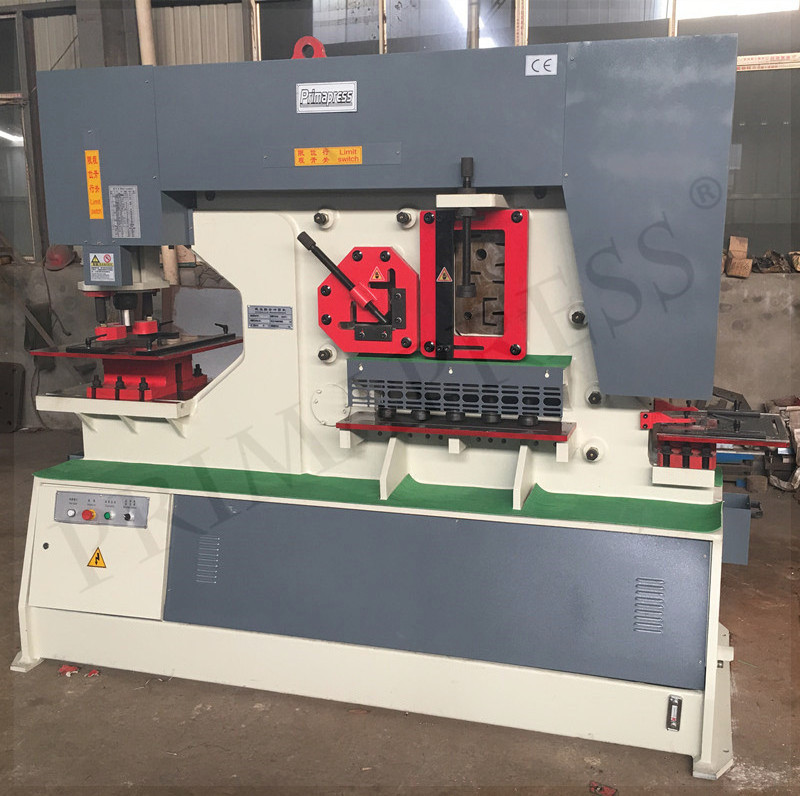 Q35Y-16 angle iron channel steel bar universal cutting bending hydraulic ironworker machine