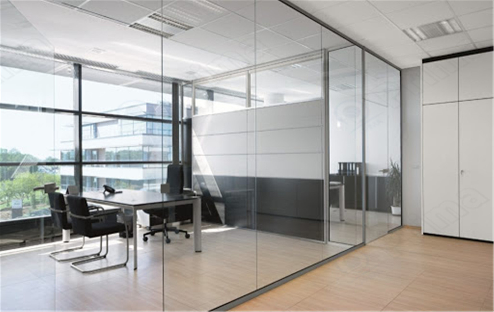 PRIMA Soundproof office room divider tempered glass wall office partition For Housing