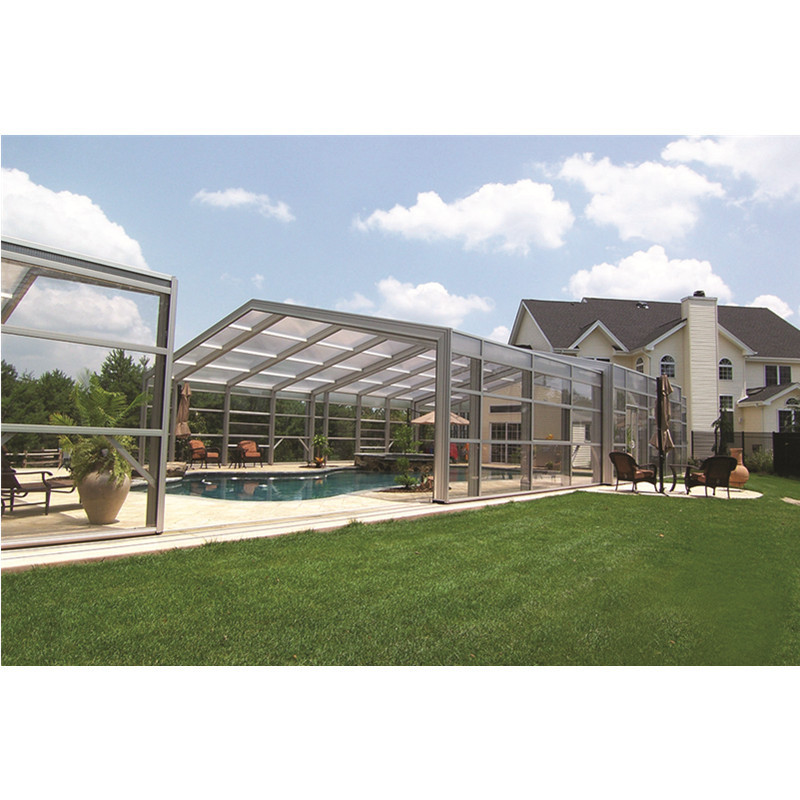 Customized automatically sunroom glass sunroom outdoor glass room for garden