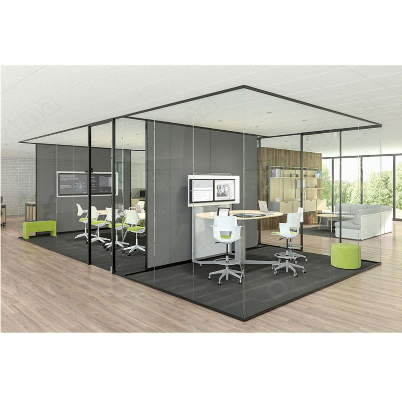 PRIMA Soundproof office room divider tempered glass wall office partition For Housing