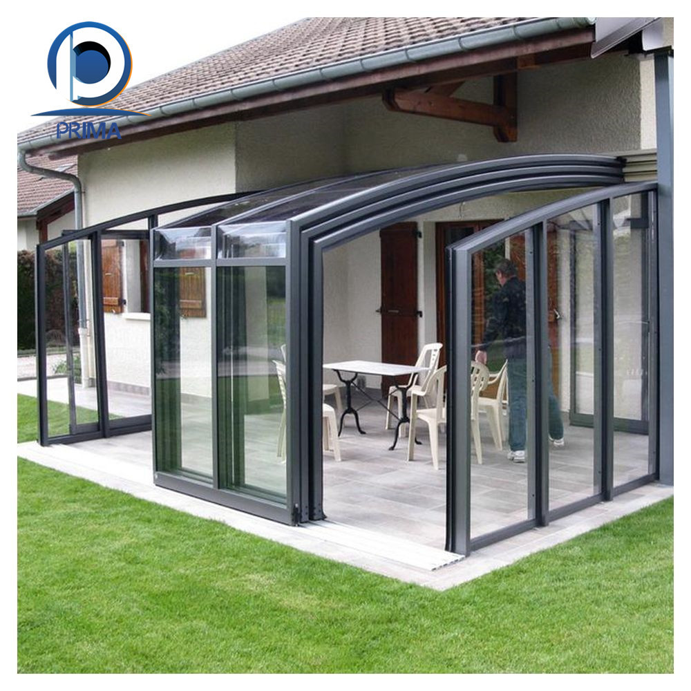 Prima Sunroom Foshan Factory Sunrooms Glass Houses Aluminium Pool Sunrooms Glass Houses With Aluminium House Manufacturer