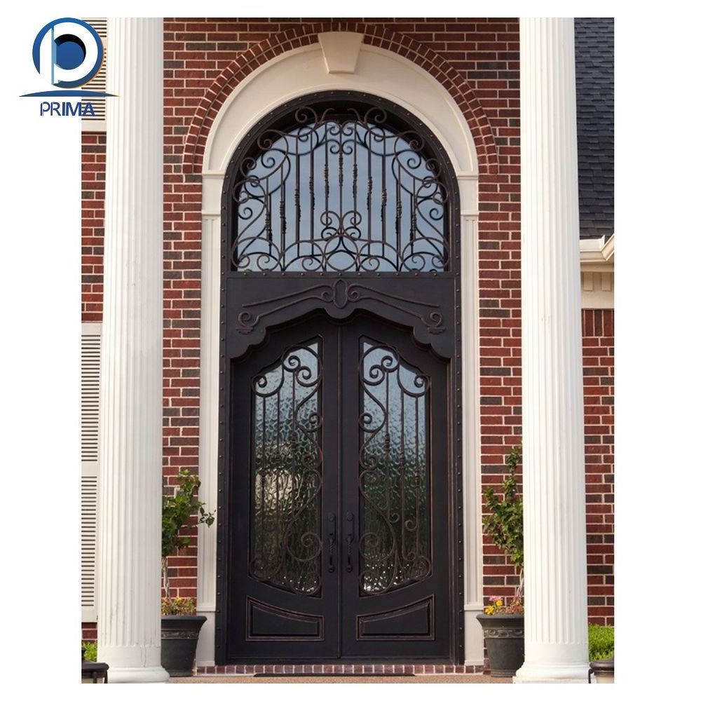 Prima Doors Wrought Iron Front Entry French High Quality Double Gate Prices Main Door Gate Design Doors