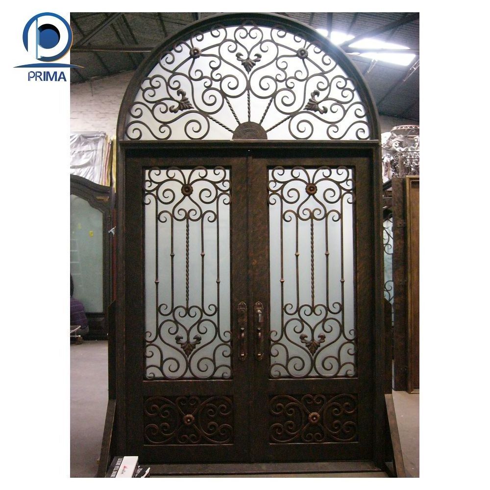 Prima Doors Wrought Iron Front Entry French High Quality Double Gate Prices Main Door Gate Design Doors