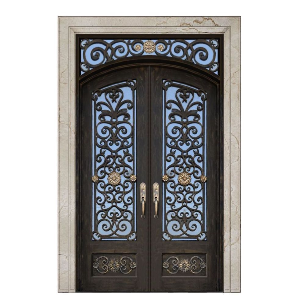 Prima Doors Wrought Iron Front Entry French High Quality Double Gate Prices Main Door Gate Design Doors