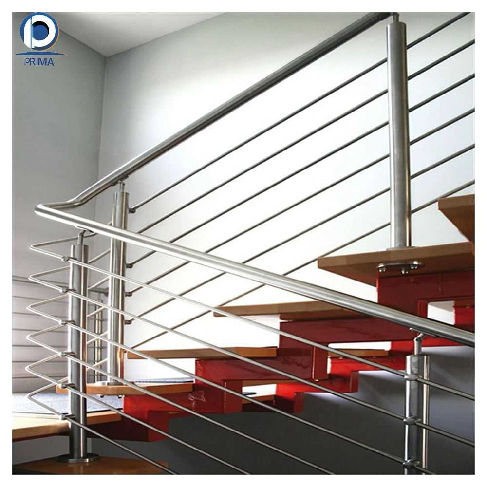 Prima Railing Sliding Door Iron Metal Aluminium Balustrade Handrail For Outdoor Steps Railing