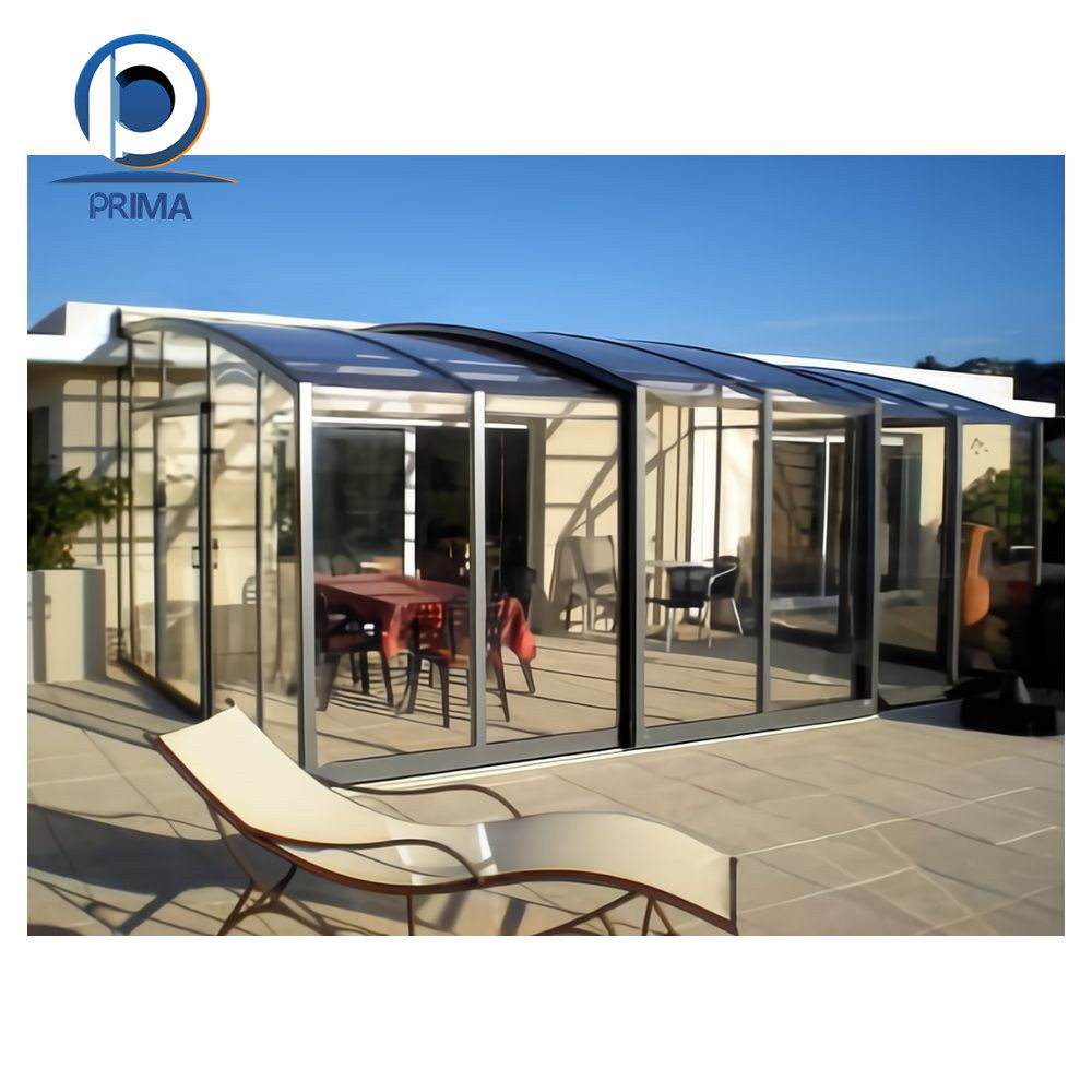 Prima Sunroom Foshan Factory Sunrooms Glass Houses Aluminium Pool Sunrooms Glass Houses With Aluminium House Manufacturer