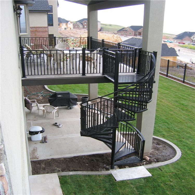 Prima Stair Outdoor Stairs With Landing Steel Staircase Prefabricated Modern Luxury Stair Building Staircase