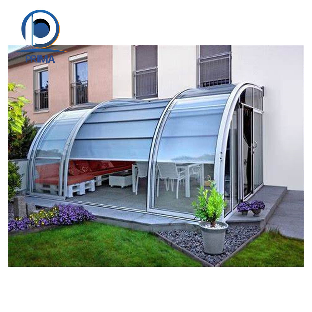 Prima Sunroom Foshan Factory Sunrooms Glass Houses Aluminium Pool Sunrooms Glass Houses With Aluminium House Manufacturer