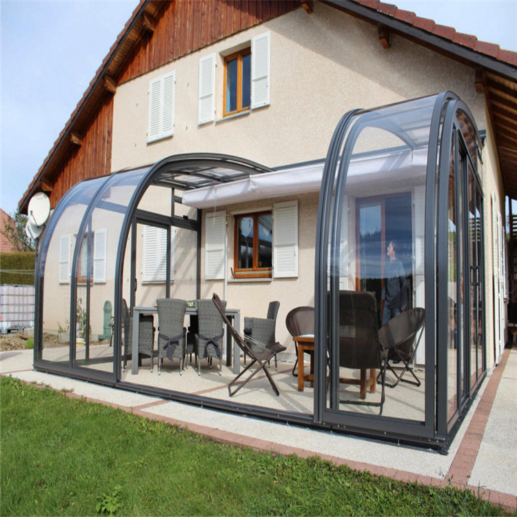 Aluminum Frame Open Air Veranda Sunroom Glass House