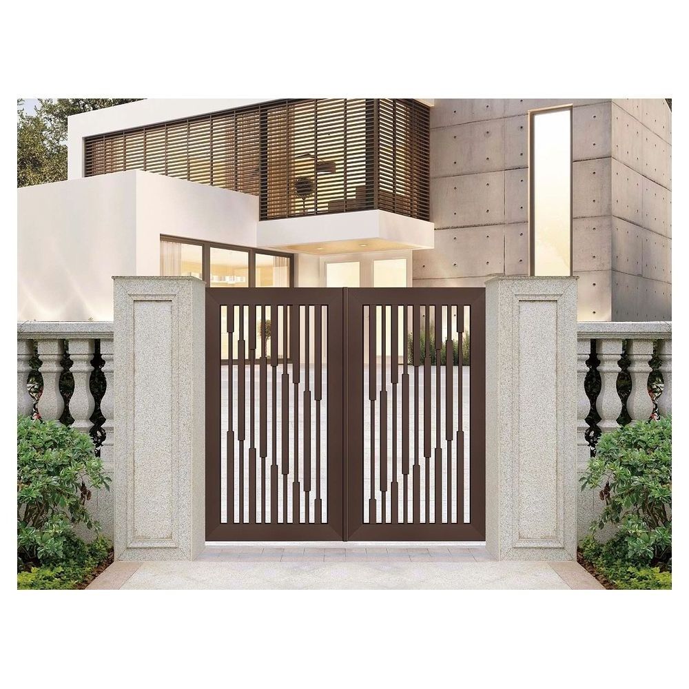 PRIMA Chinese-style Iron/Aluminum Courtyard door Double-open Gate Yard Fence Villa  Electric/Manual Door