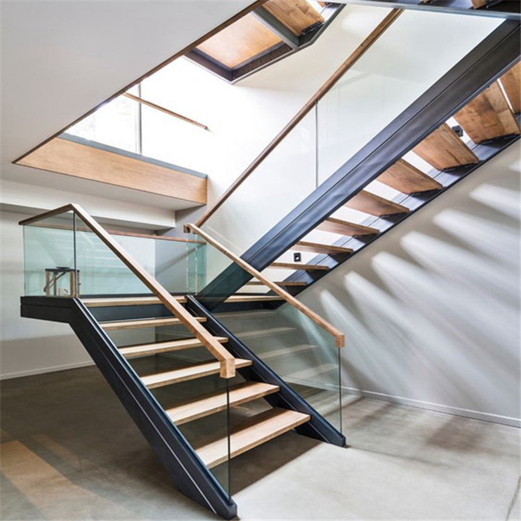 Prima Stair Outdoor Stairs With Landing Steel Staircase Prefabricated Modern Luxury Stair Building Staircase