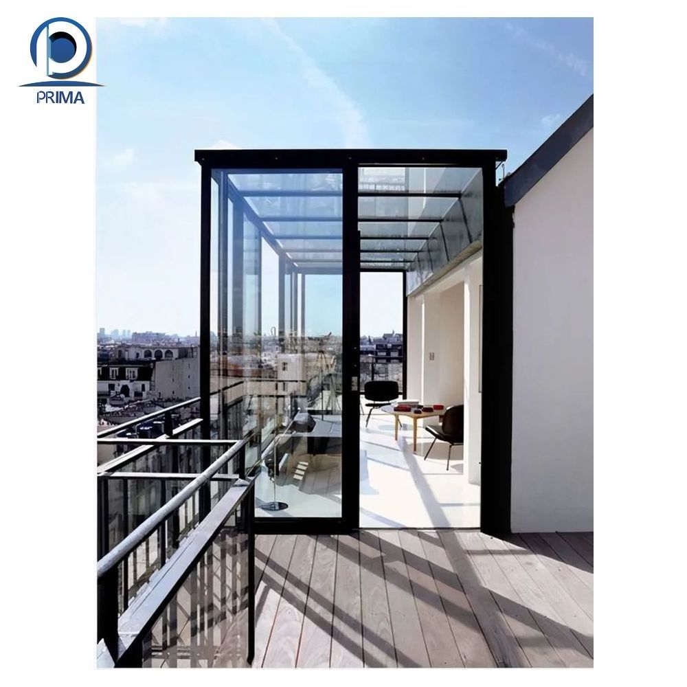 Factory Customized Construction Aluminum Panels Glass Houses Modern Glass sun room glass roof panels houses sun room system