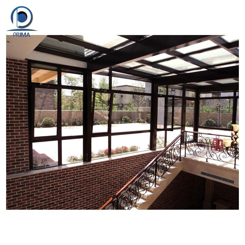 Factory Customized Construction Aluminum Panels Glass Houses Modern Glass sun room glass roof panels houses sun room system