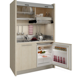 Cost Effective Natural Wood Veneer Customized Design Kitchen Pantry Cabinet