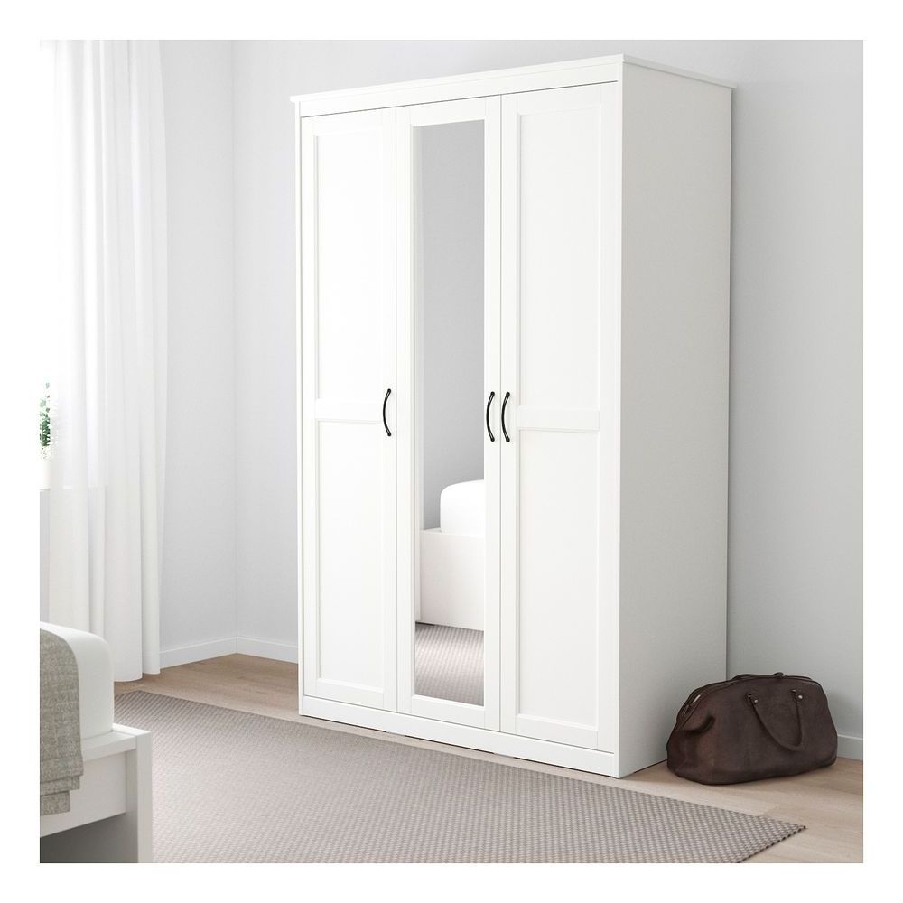 Prima Hotel Luxury Wardrobe With Mirrored Doors Black Wood Closet Bedroom Smart Wardrobe Cabinet