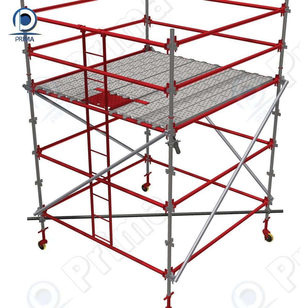 Prima Thickness Powder Coated Q235 Steel Mason H Frame Scaffolding For Buildings Construction