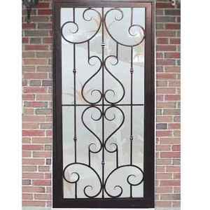 Prima Custom decorative interior security window guard grill steel wrought iron window grill design