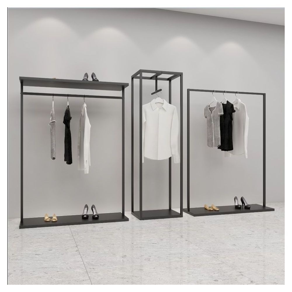 Prima Clothing Store Metal Clothing Garment Rack/ Movable Clothes Hanger Display Rack