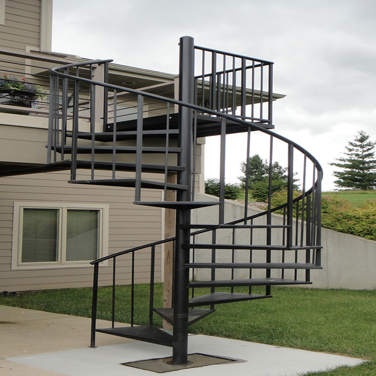 Outdoor used stairs design metal stairs prices spiral staircase with landing