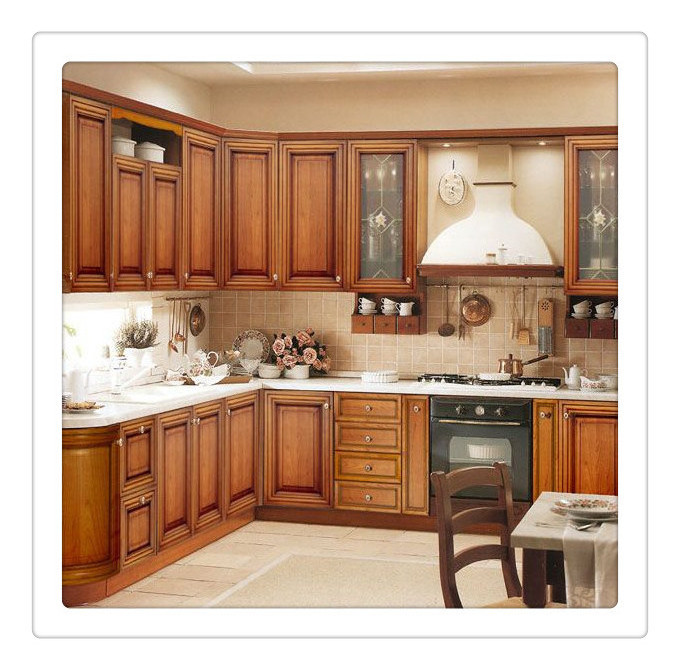 Solid Wood Luxury Lacquer kitchen Cabinets wall cabinet  with quartz countertops island