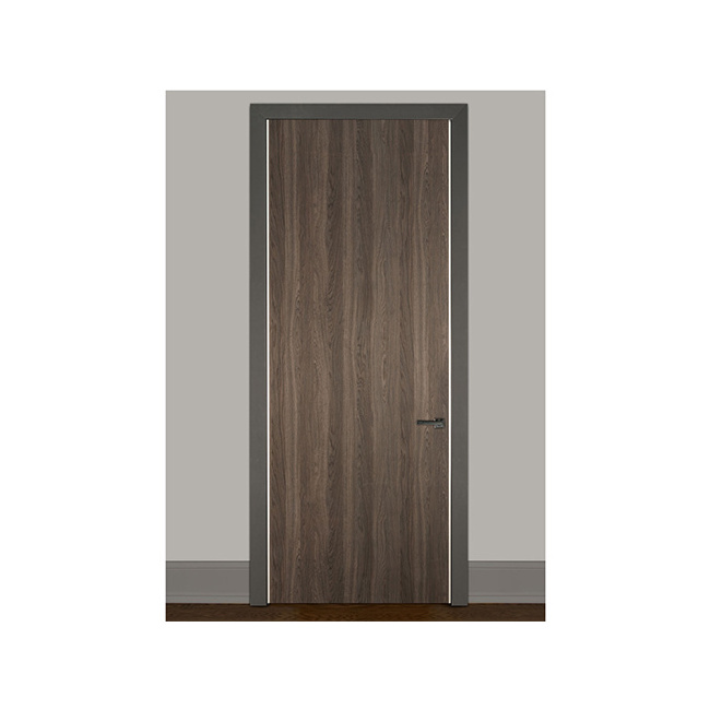 China Supplier waterproof anti termites PVC coated WPC interior doors high quality WPC door for indoor