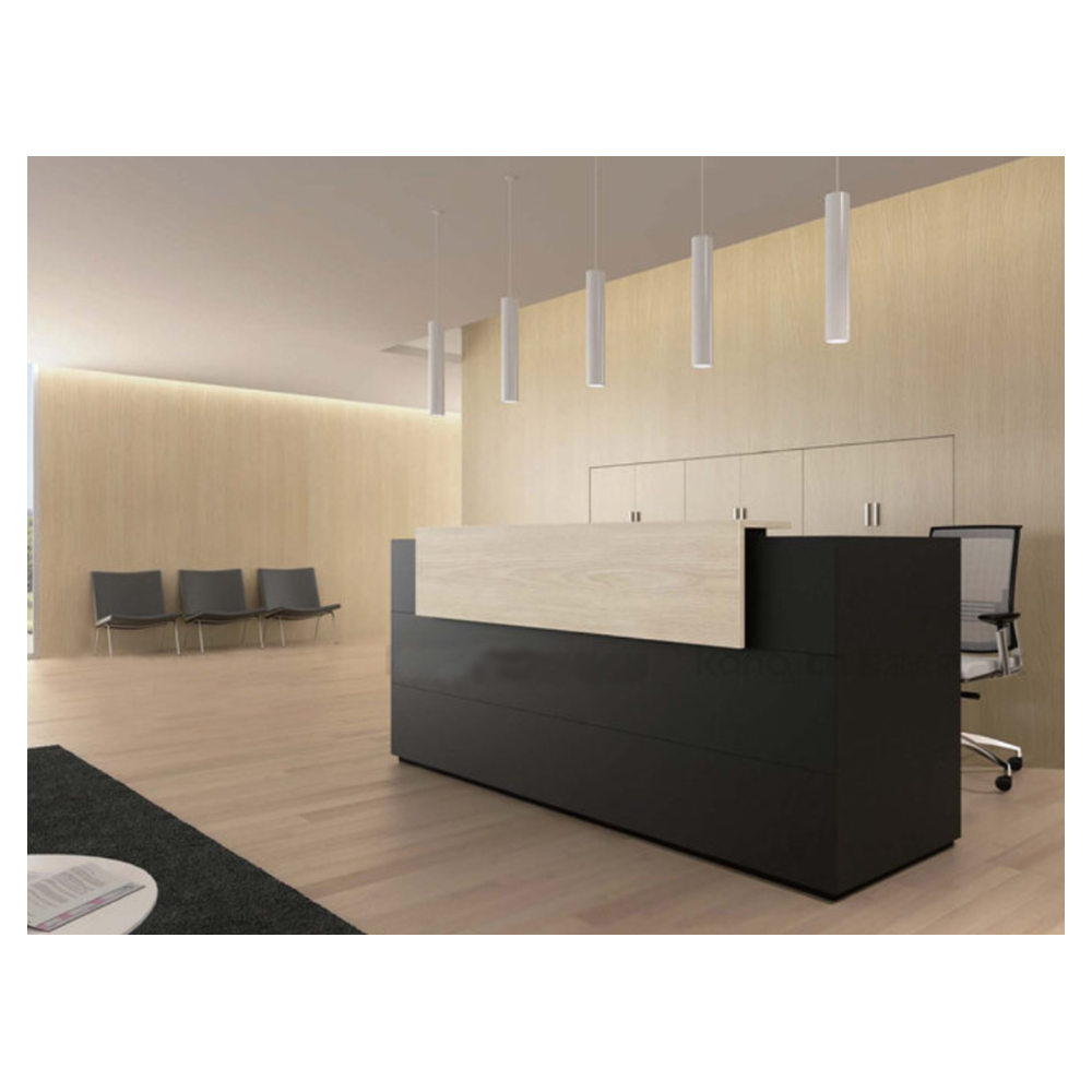 Prima Aluminum Alloy Front Office Reception Desk  Full Circular Reception Desk  Small Reception Desk Beauty Salon