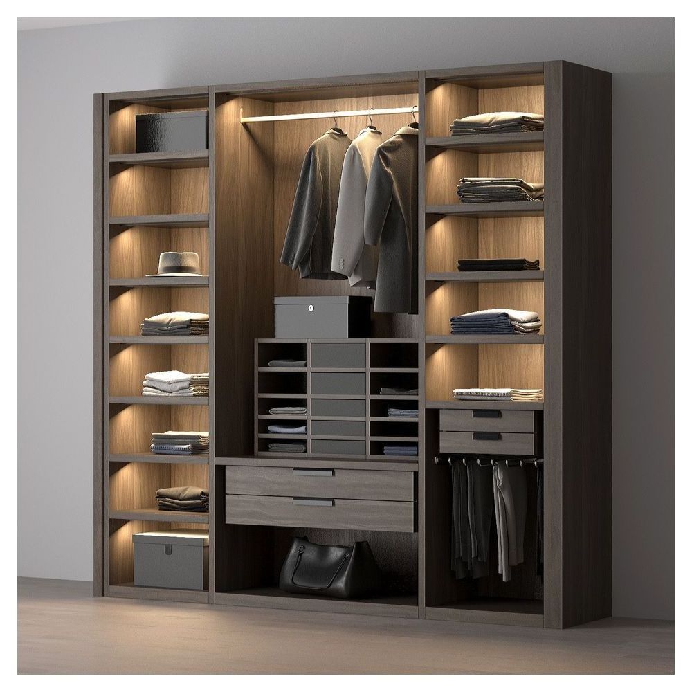 Prima Customized Logo Great Price Room Closet Custom Bedroom Cabinet Combination Of Wardrobe