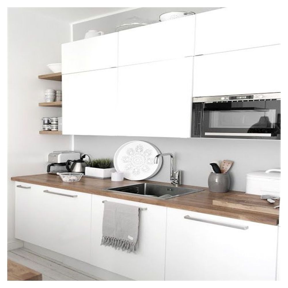 Simple Modern Style Kitchen Cabinet Large Countertop Large Storage Space Kitchen Cabinet