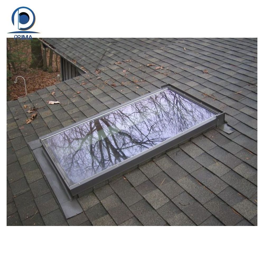 Prima 2024 Roof Skylight Insulating Double Glass Top Flat Roof Tempered Glass Ventilation Aluminium Loft Skylight