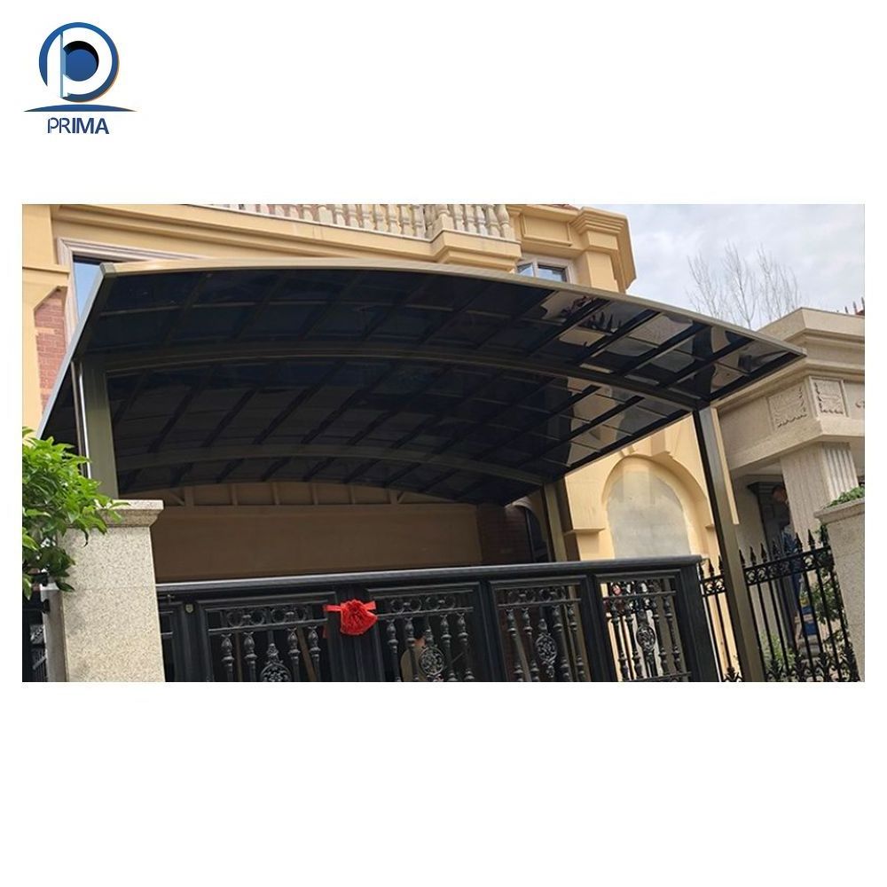 PRIMA Outdoor Door Window Awning Patio Canopy Cover Sun Shade Rain UV Protected PC Door Canopy with Rain Channel