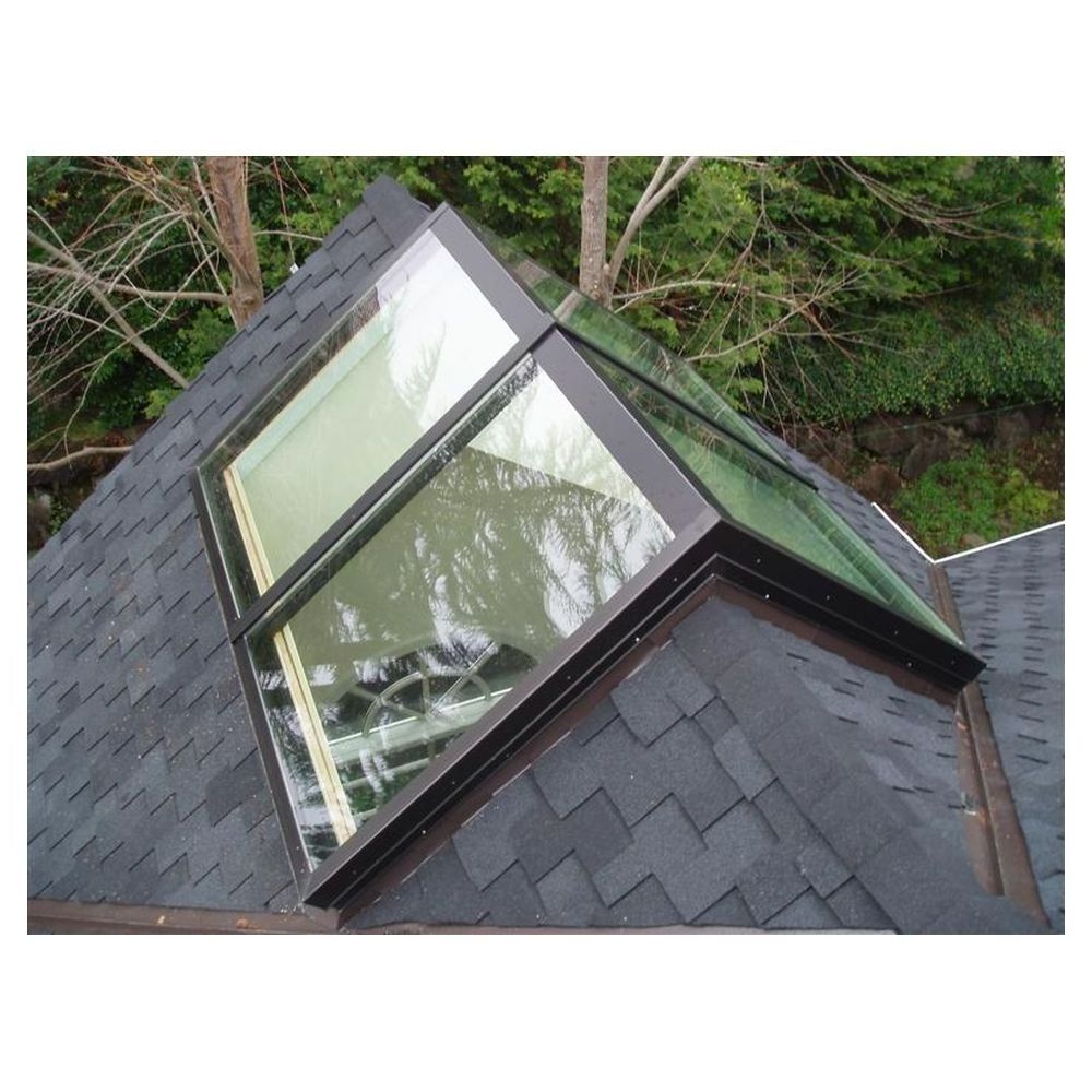 Prima 2024 Roof Skylight Insulating Double Glass Top Flat Roof Tempered Glass Ventilation Aluminium Loft Skylight