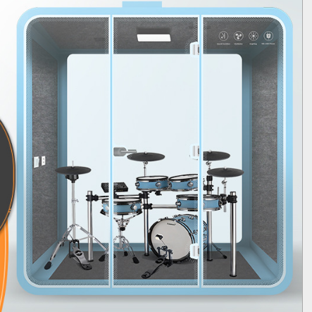 Portable Vocal Booth Sound Proof Drum Silence Booth